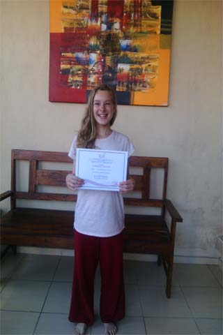 Reeva Bali Spa School Student